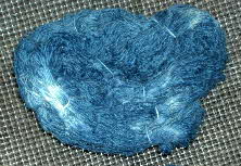 woad-dyed fabric airing