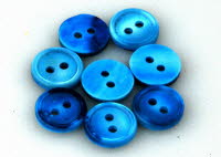 woad dyed buttons
